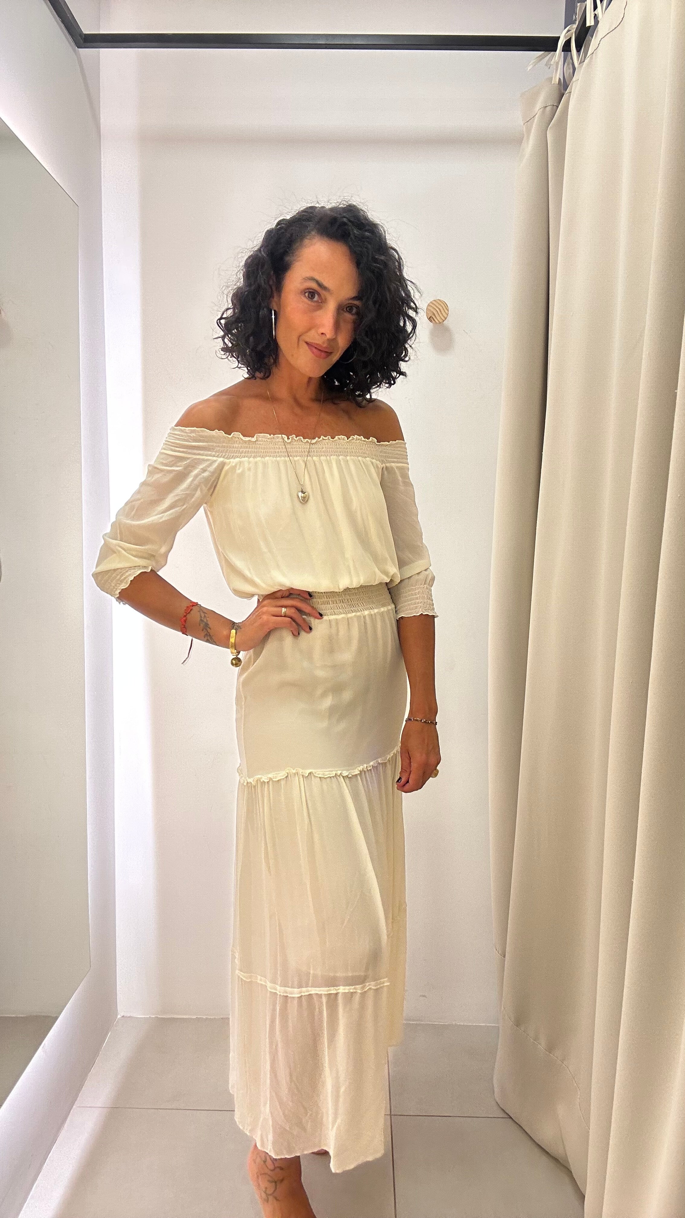Vestido de Seda Carina Duek