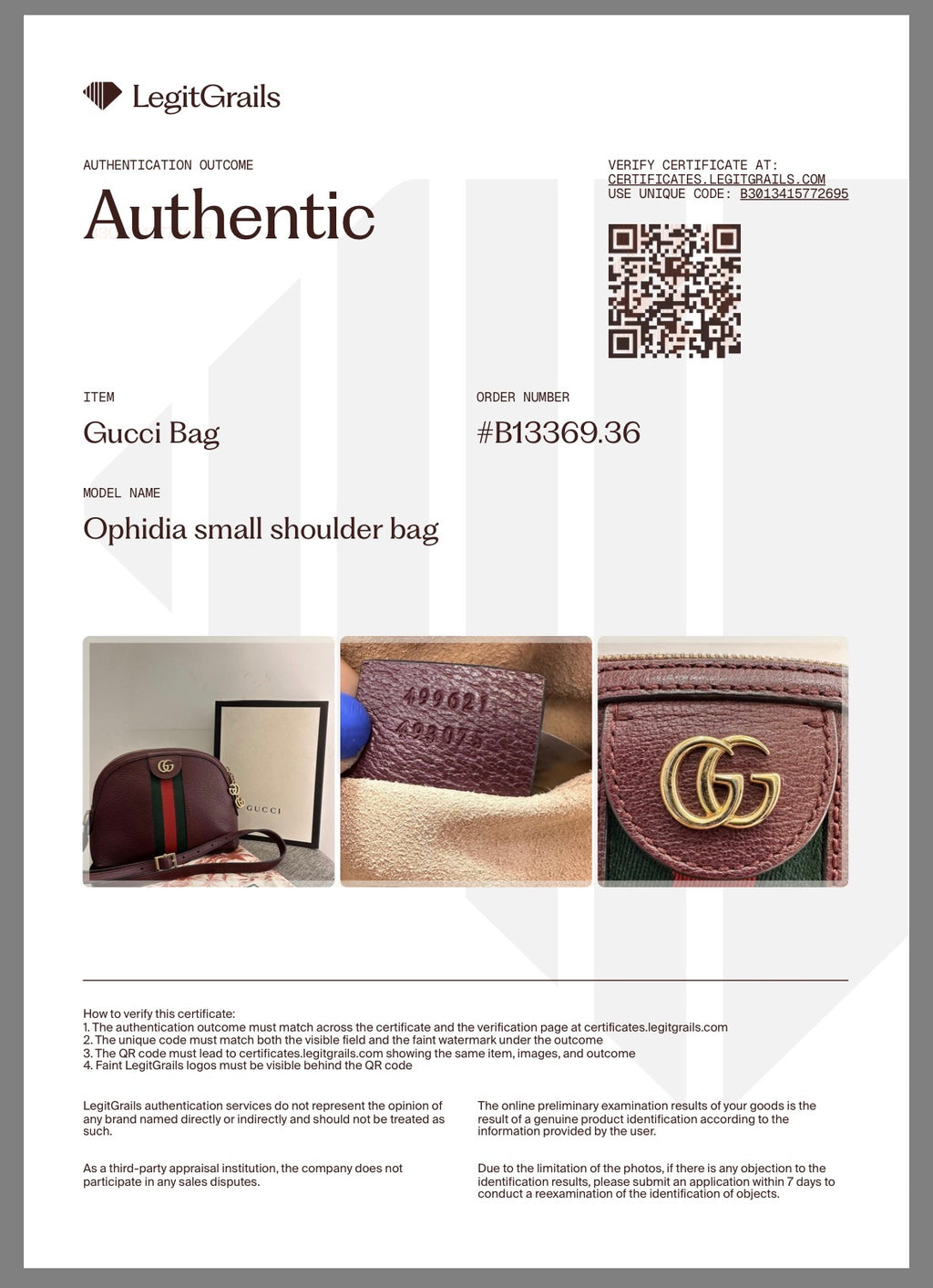 Bolsa Gucci Ophidia Small Shoulder Bag