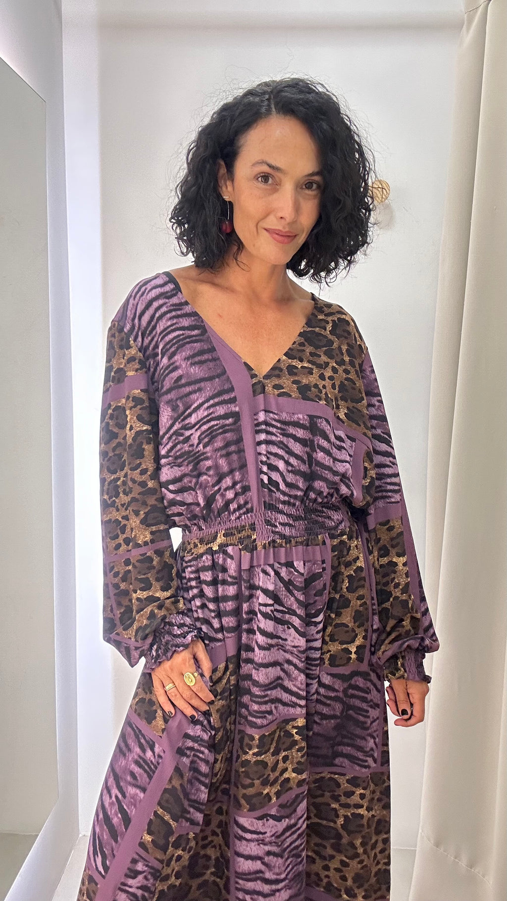 Vestido Longo Animal Print Ingritta