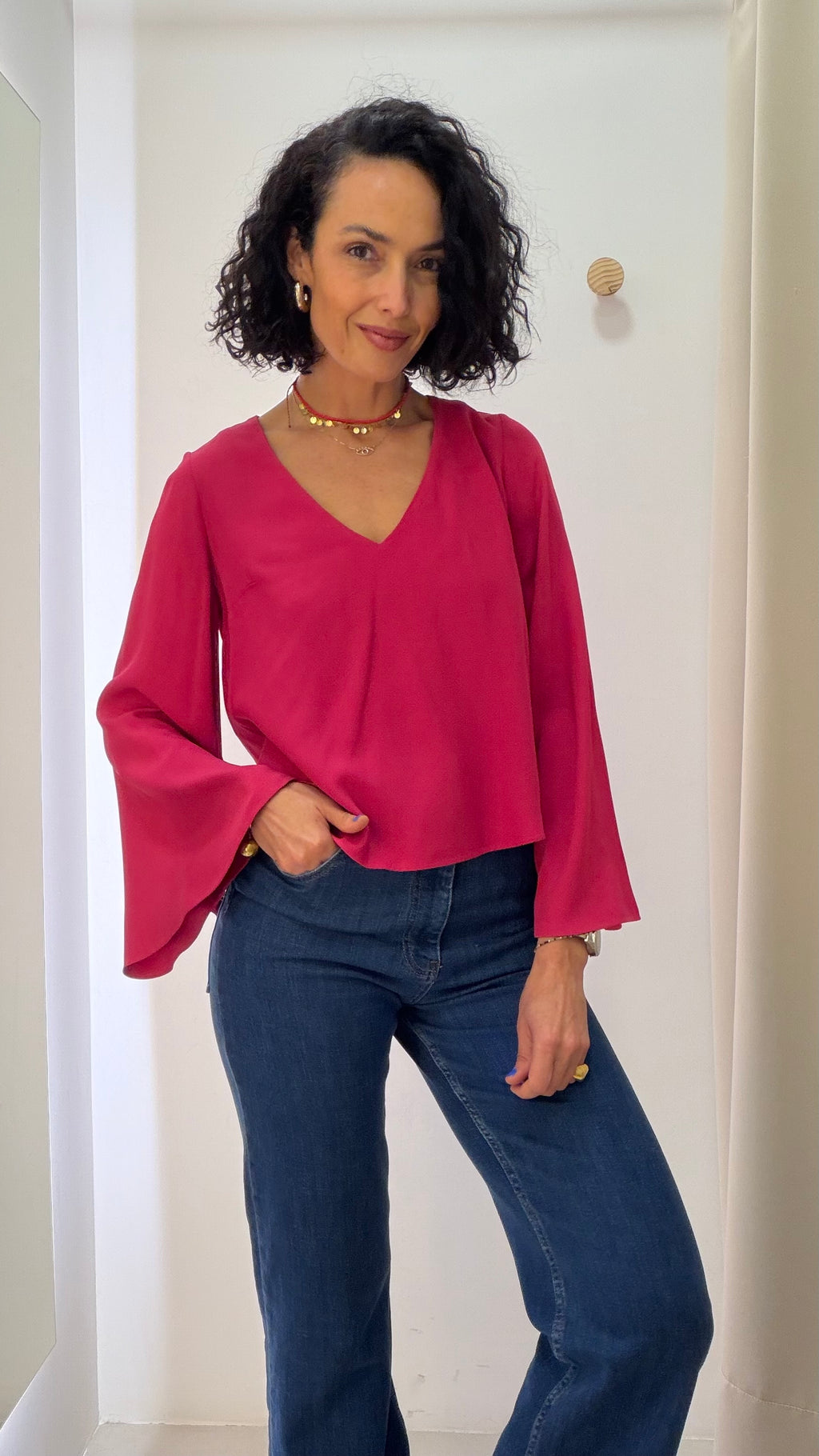 Blusa Rosa Nati Vozza