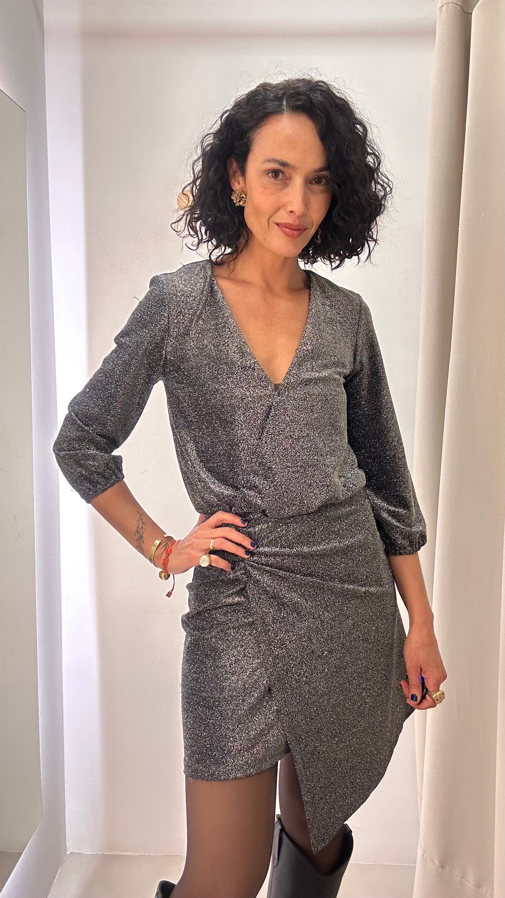 Vestido Lurex Le Lis Blanc