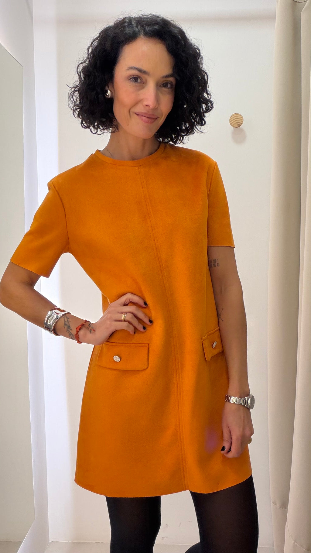 Vestido Terracota Zara