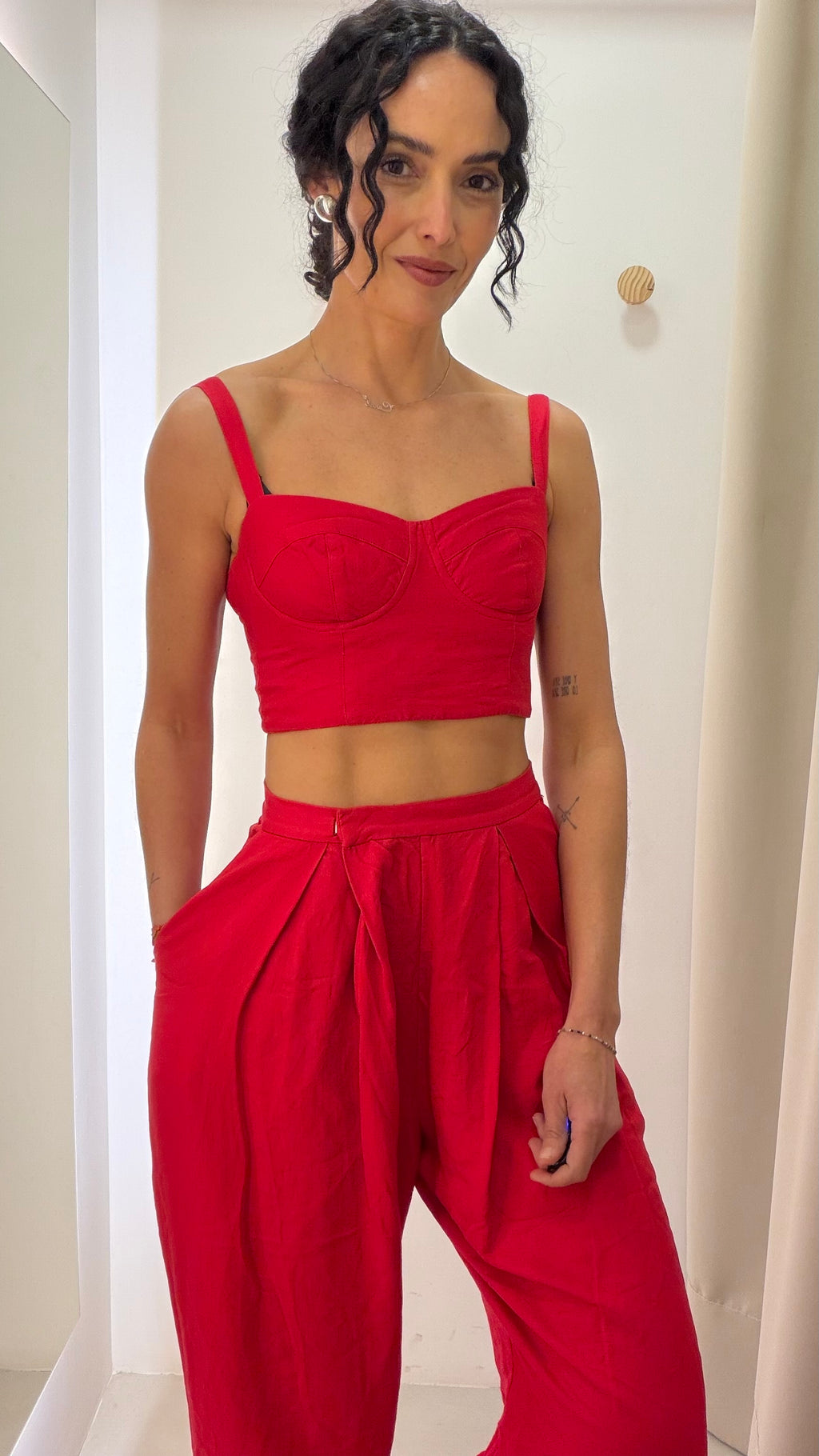 Conjunto vermelho Osklen