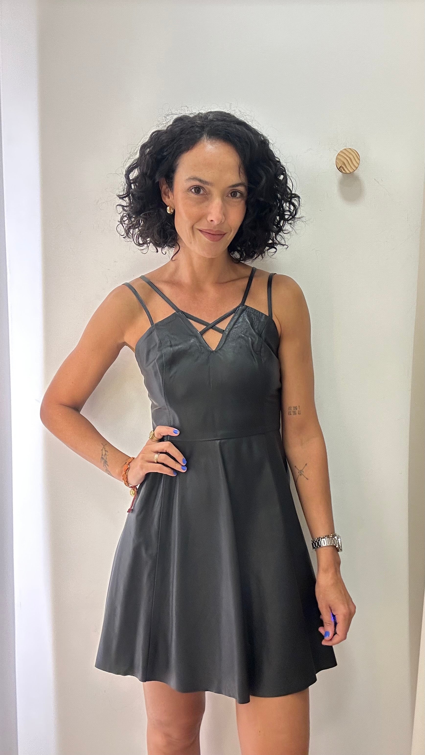 Vestido Preto Couro BO.BÔ