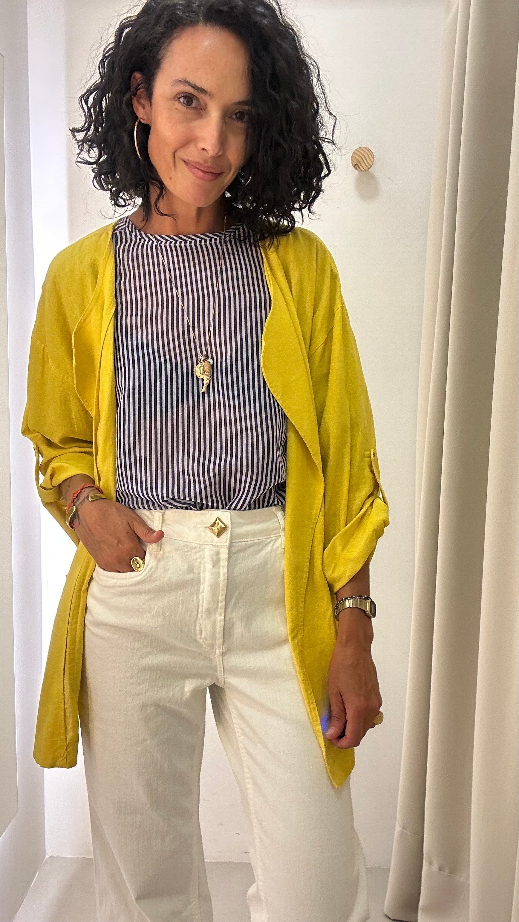 Blazer Amarelo Linho