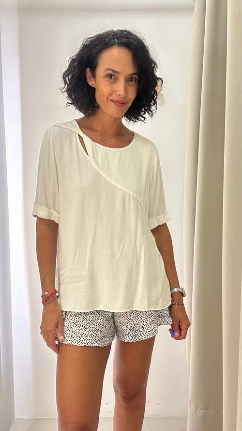 Blusa Branca Lunender