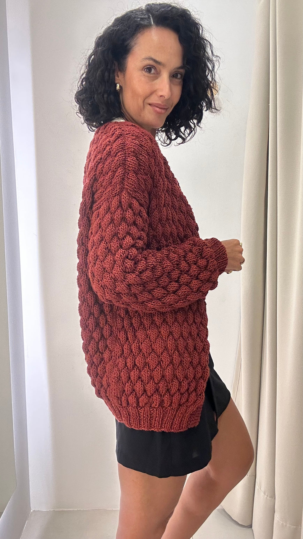 Casaco Tricot Vermelho