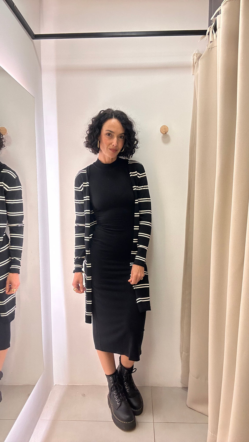 Tricot Listrado Shoulder