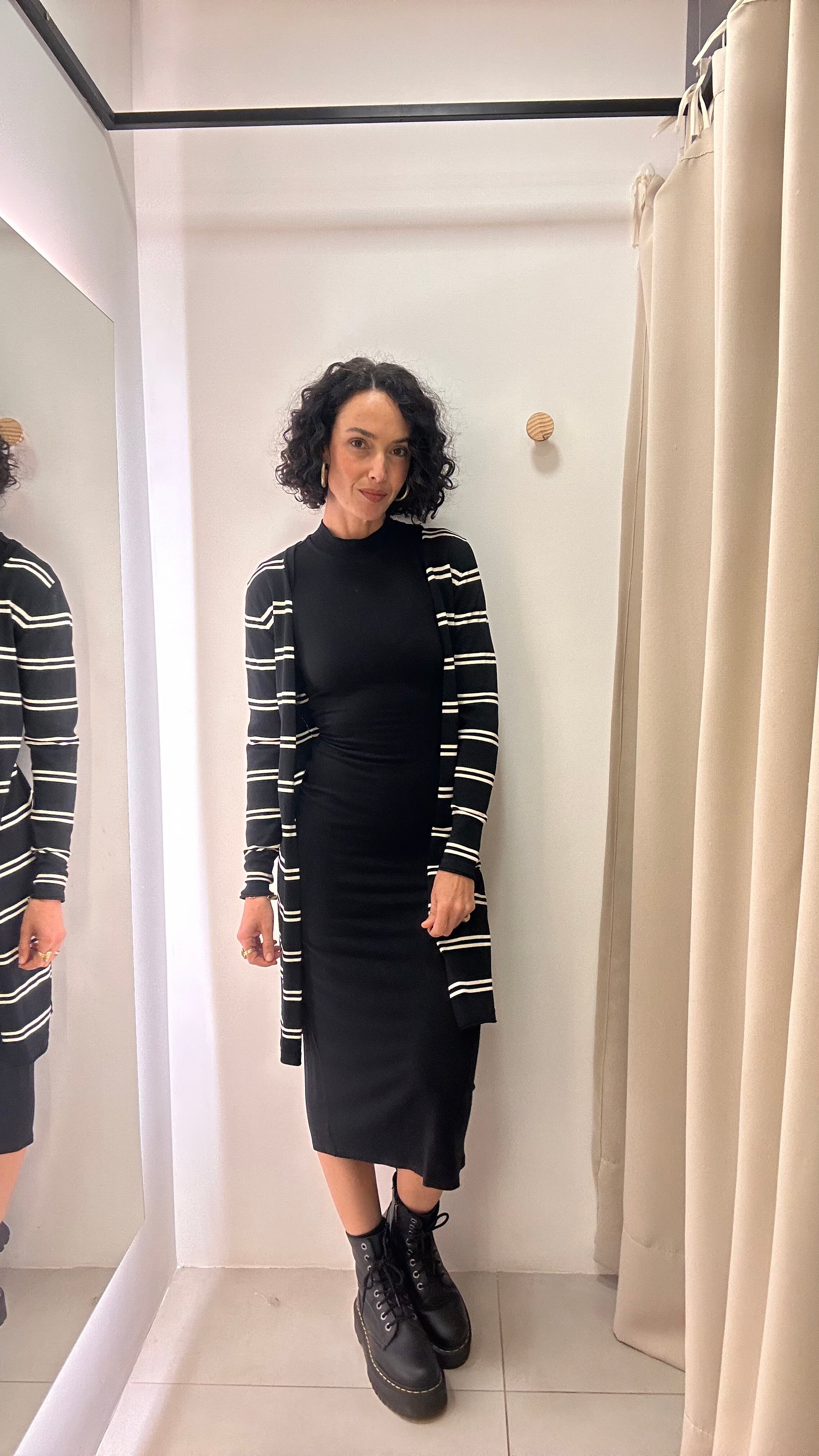 Tricot Listrado Shoulder