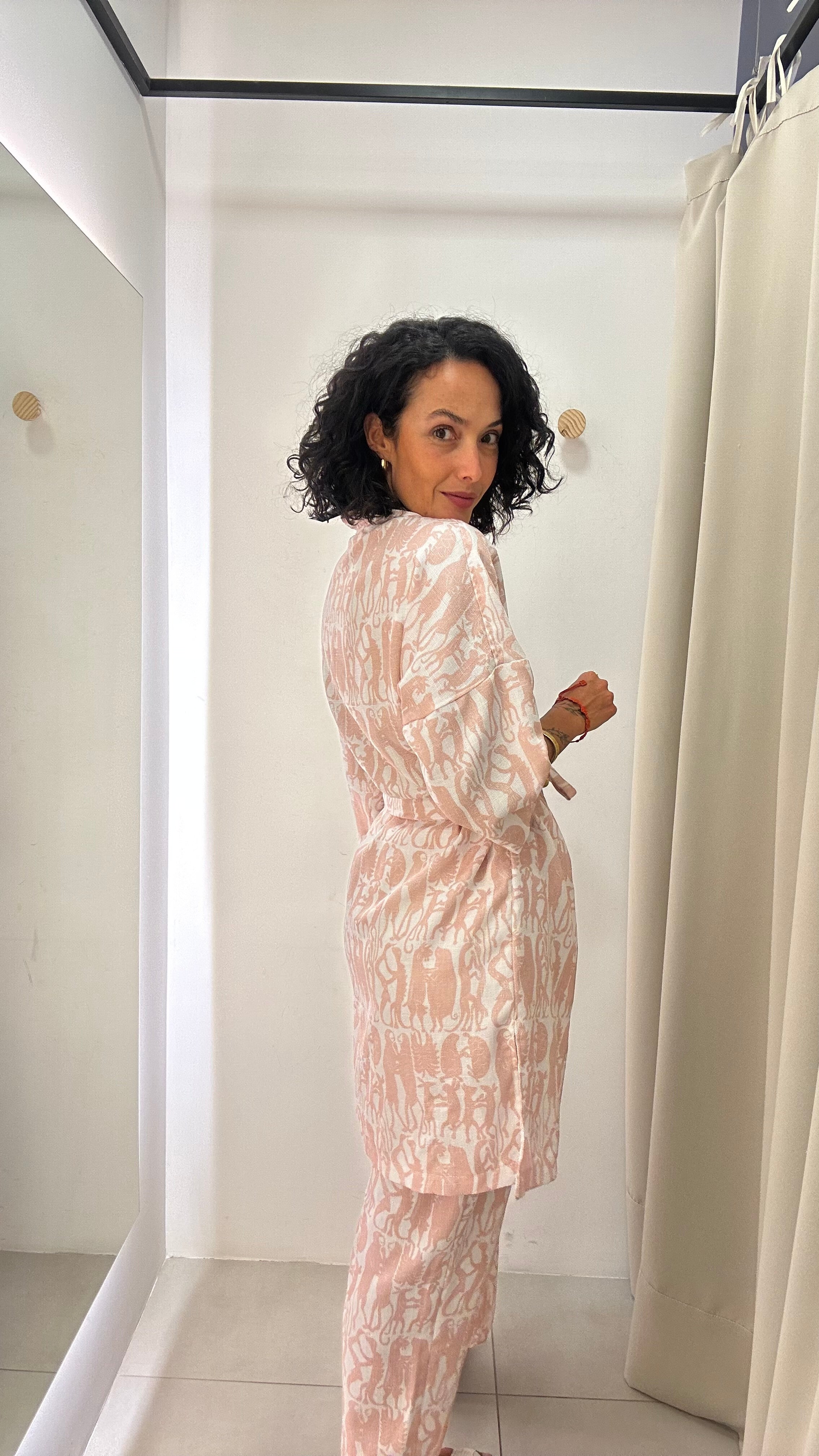 Conjunto Rosa Estampado