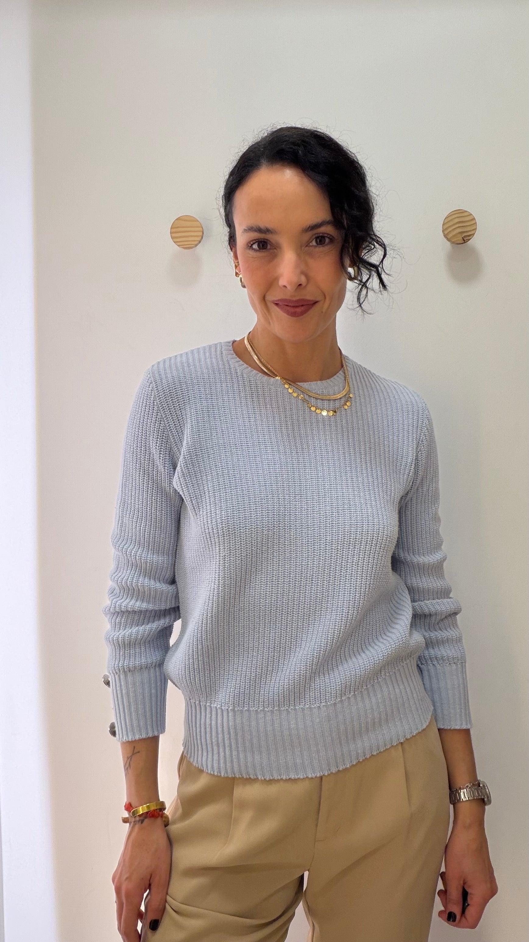 Tricot Azul Bebê