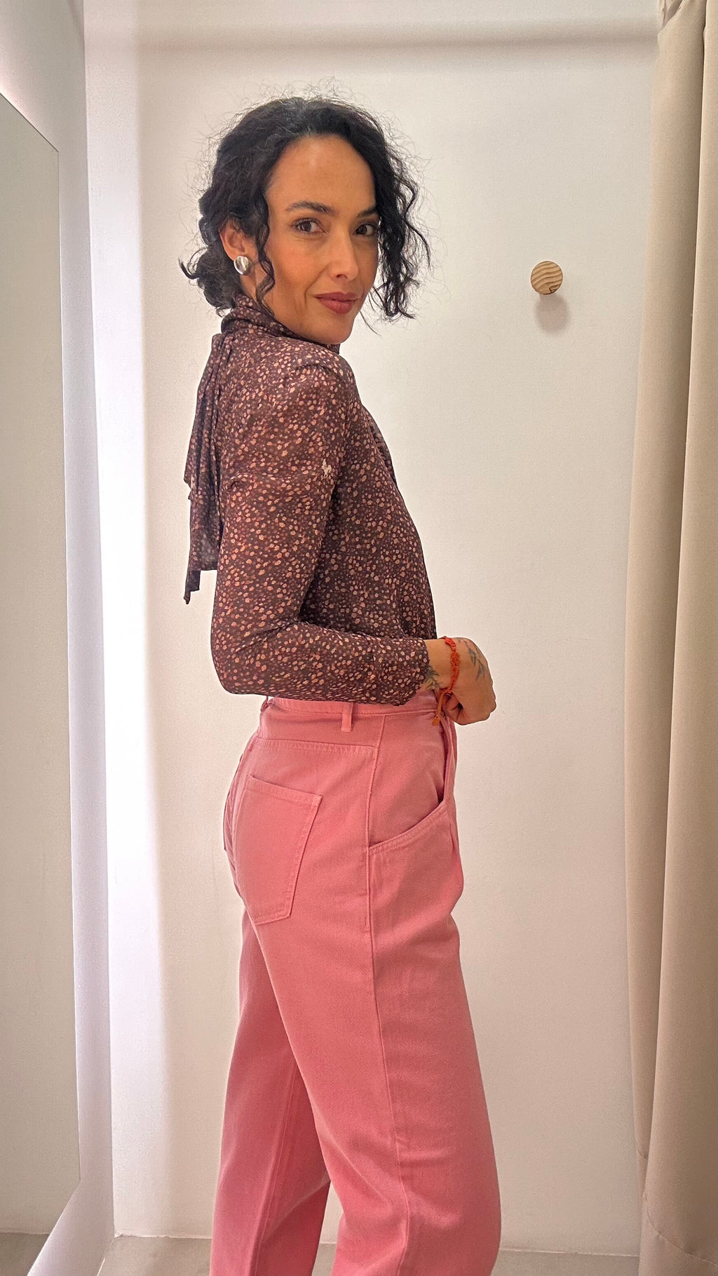 Body Marrom Floral