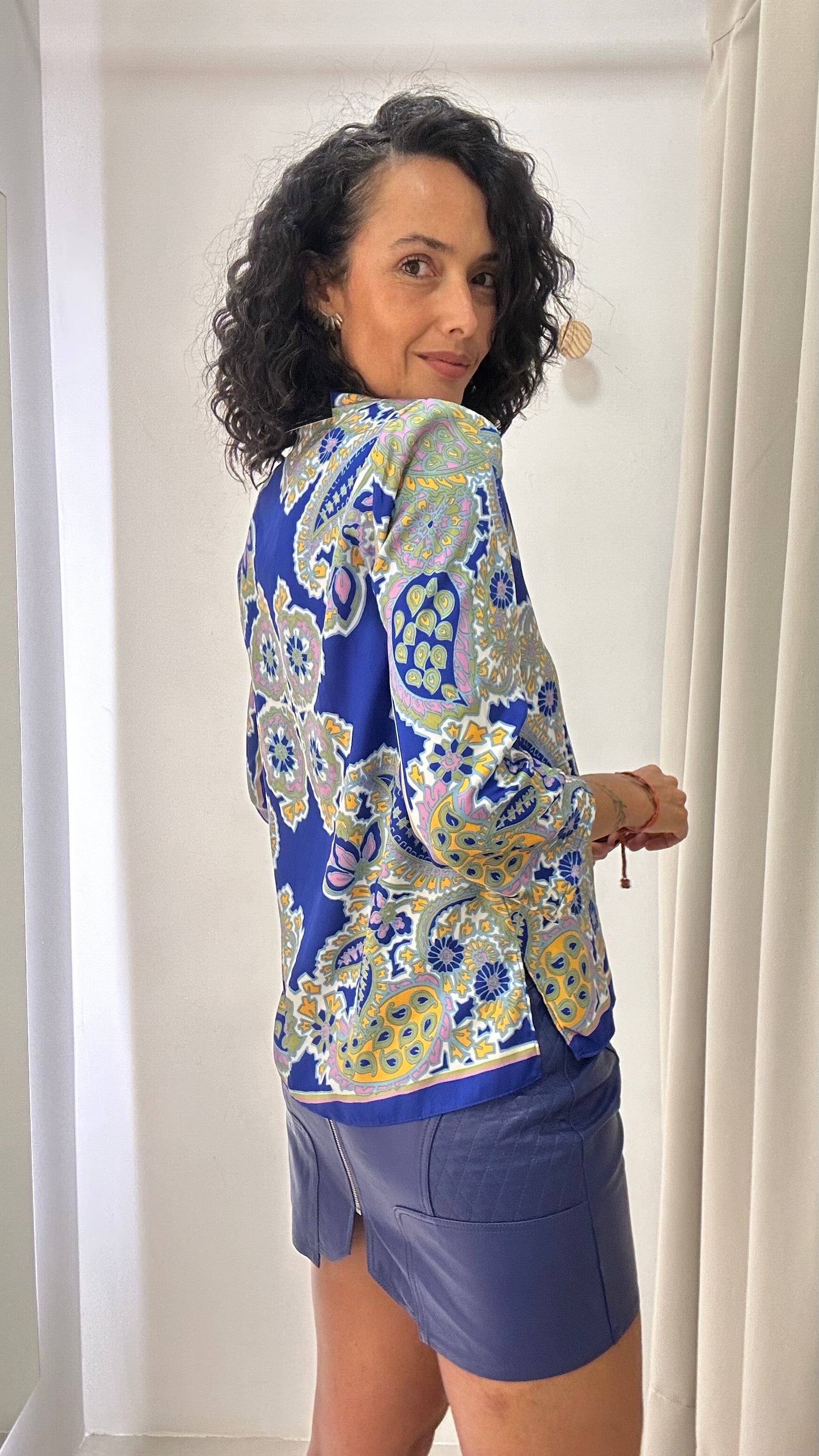 Camisa Estampa Paisley Zara