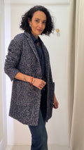 Casaco de Tweed Azul Zara