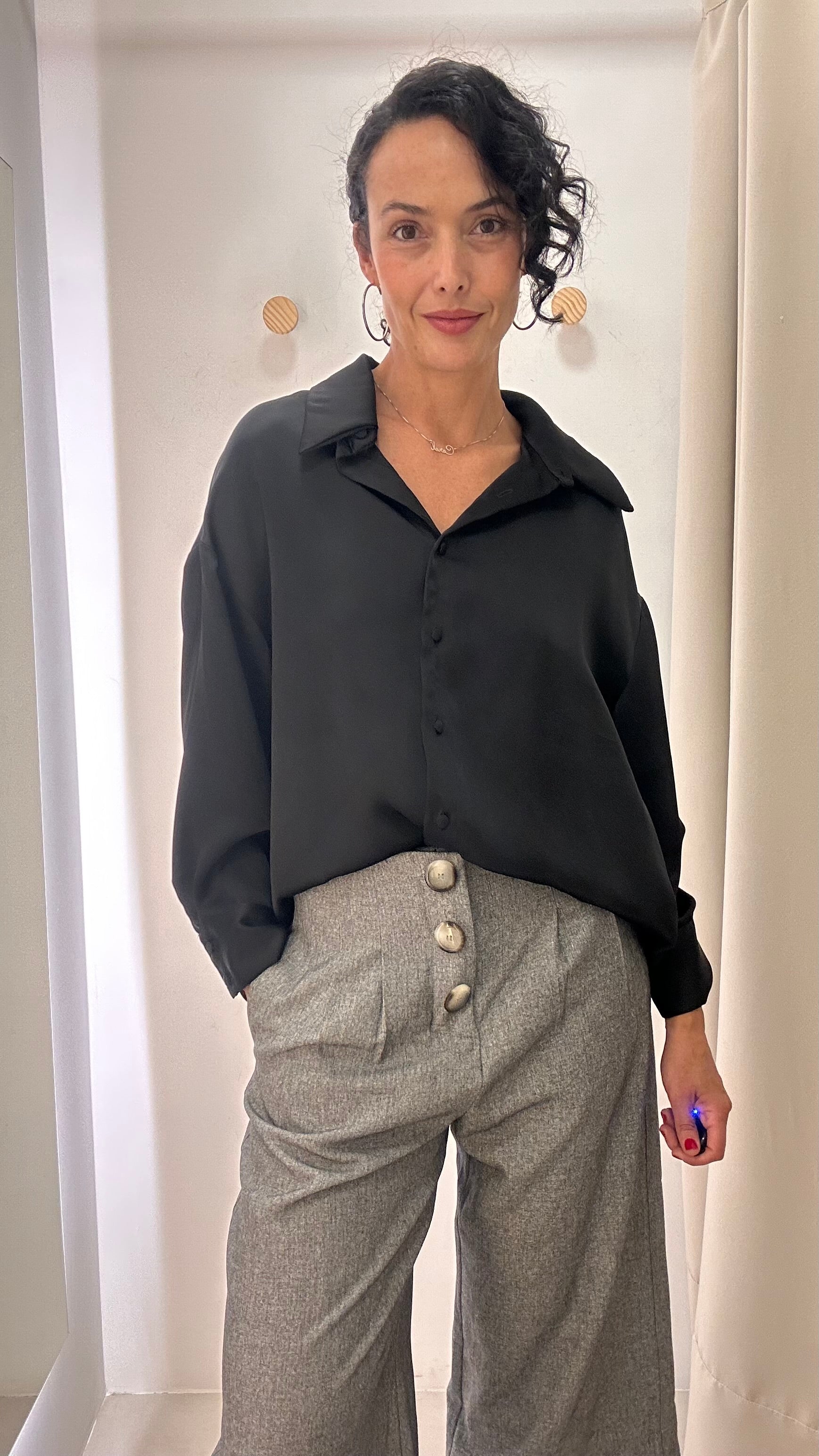 Camisa Preta Maria Manô