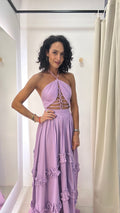 Vestido PatBo linho misto