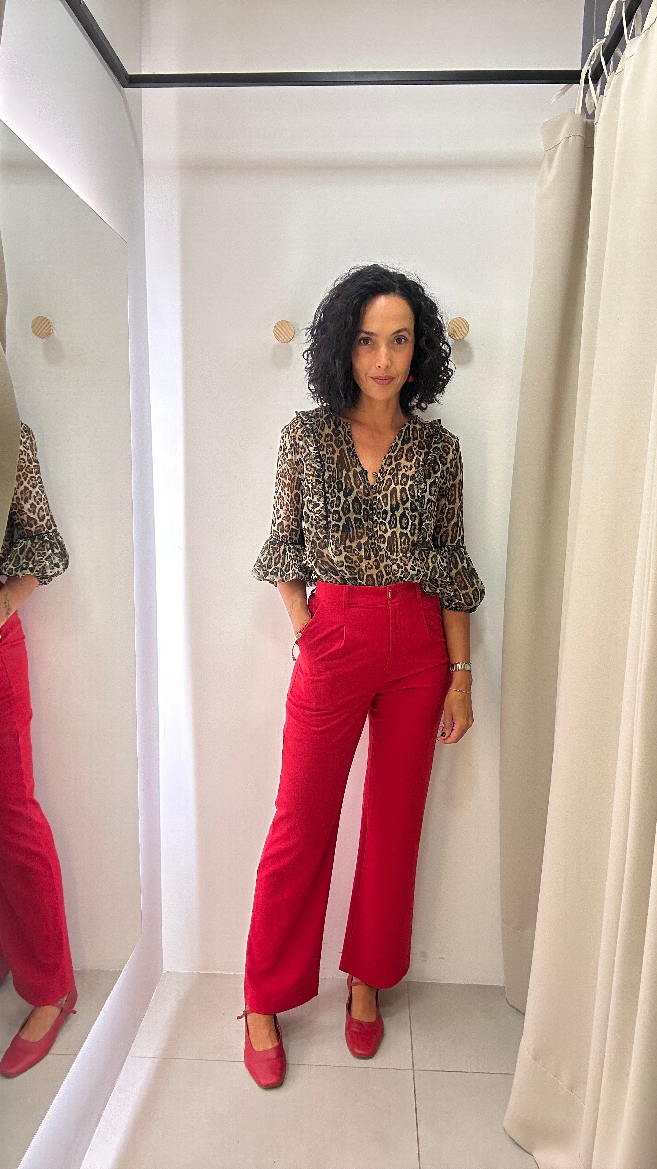 Calça Alfaiataria Vermelha Unique
