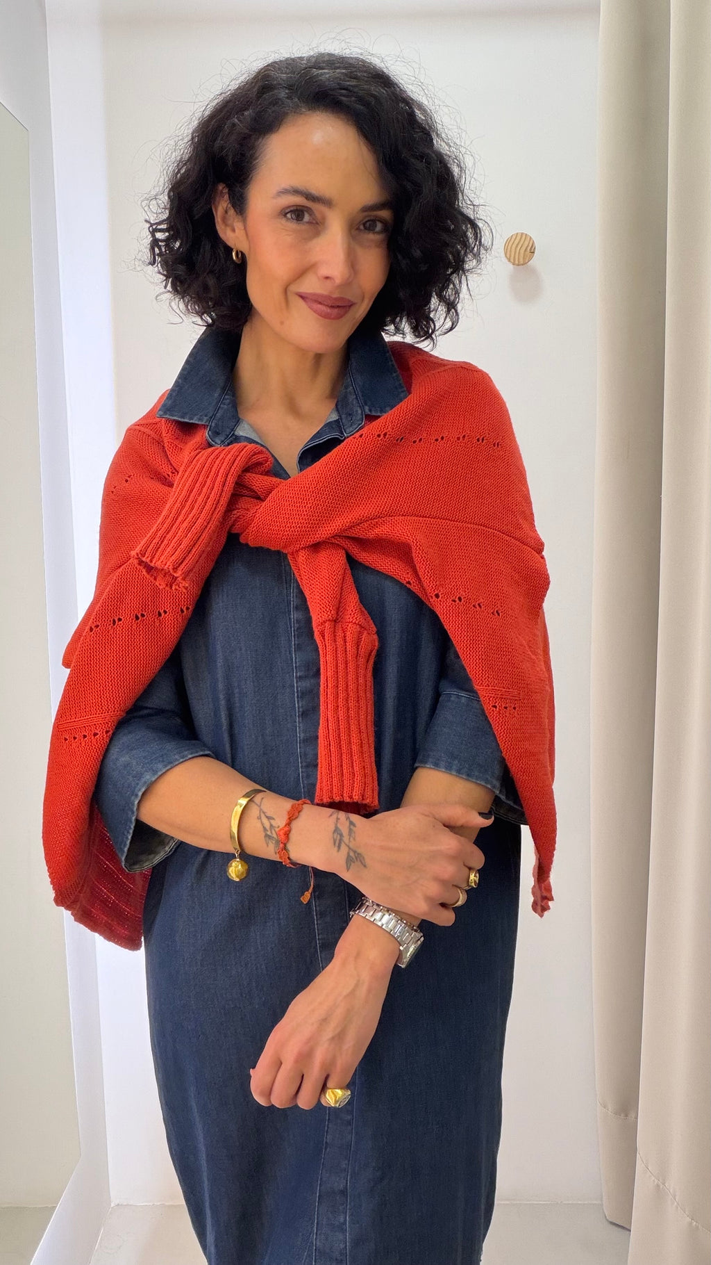Cardigan terracota Espaço fashion
