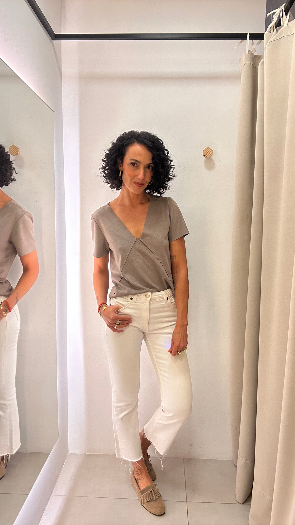 Calça branca Zara