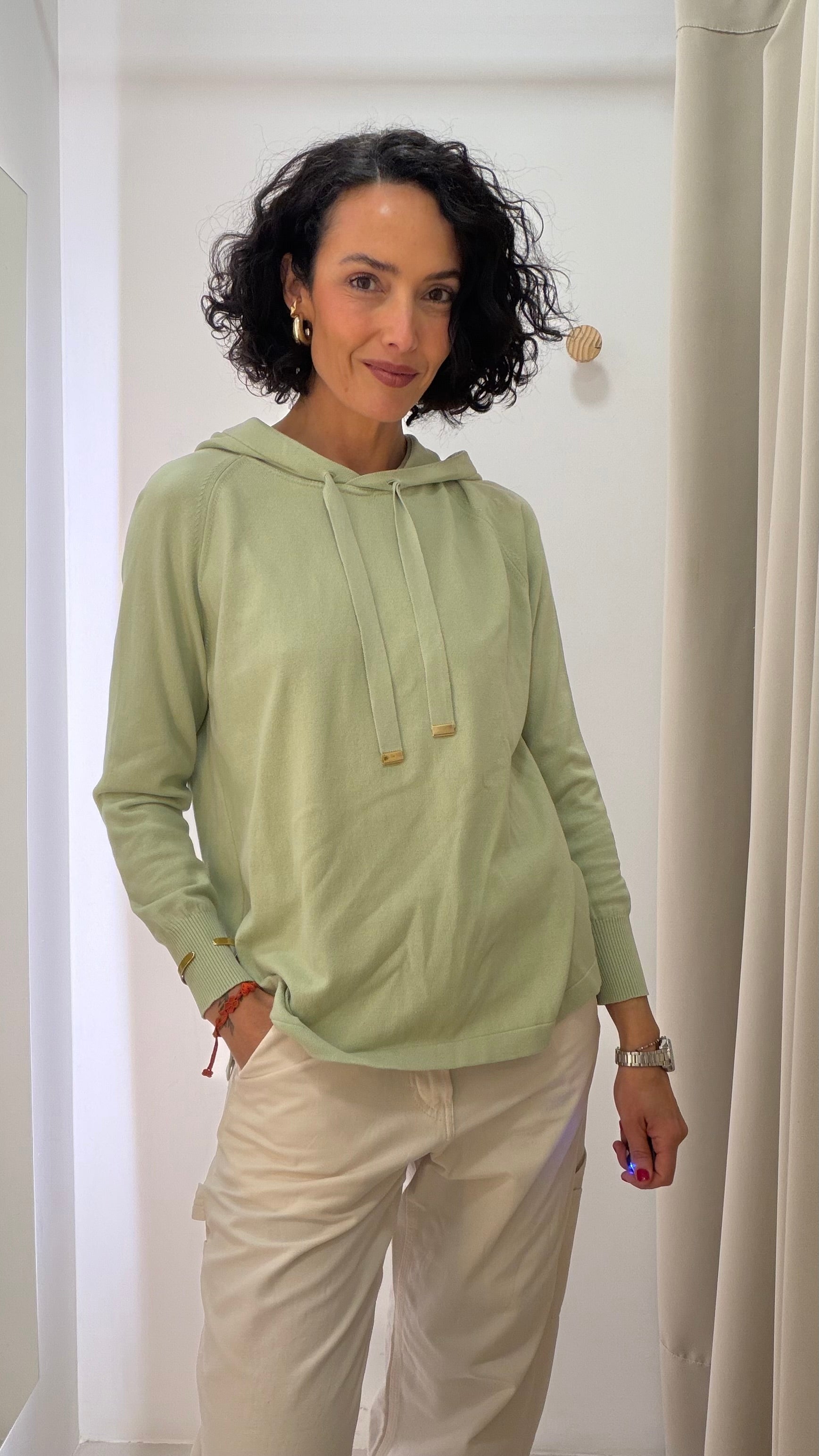Tricot com capuz Anselmi