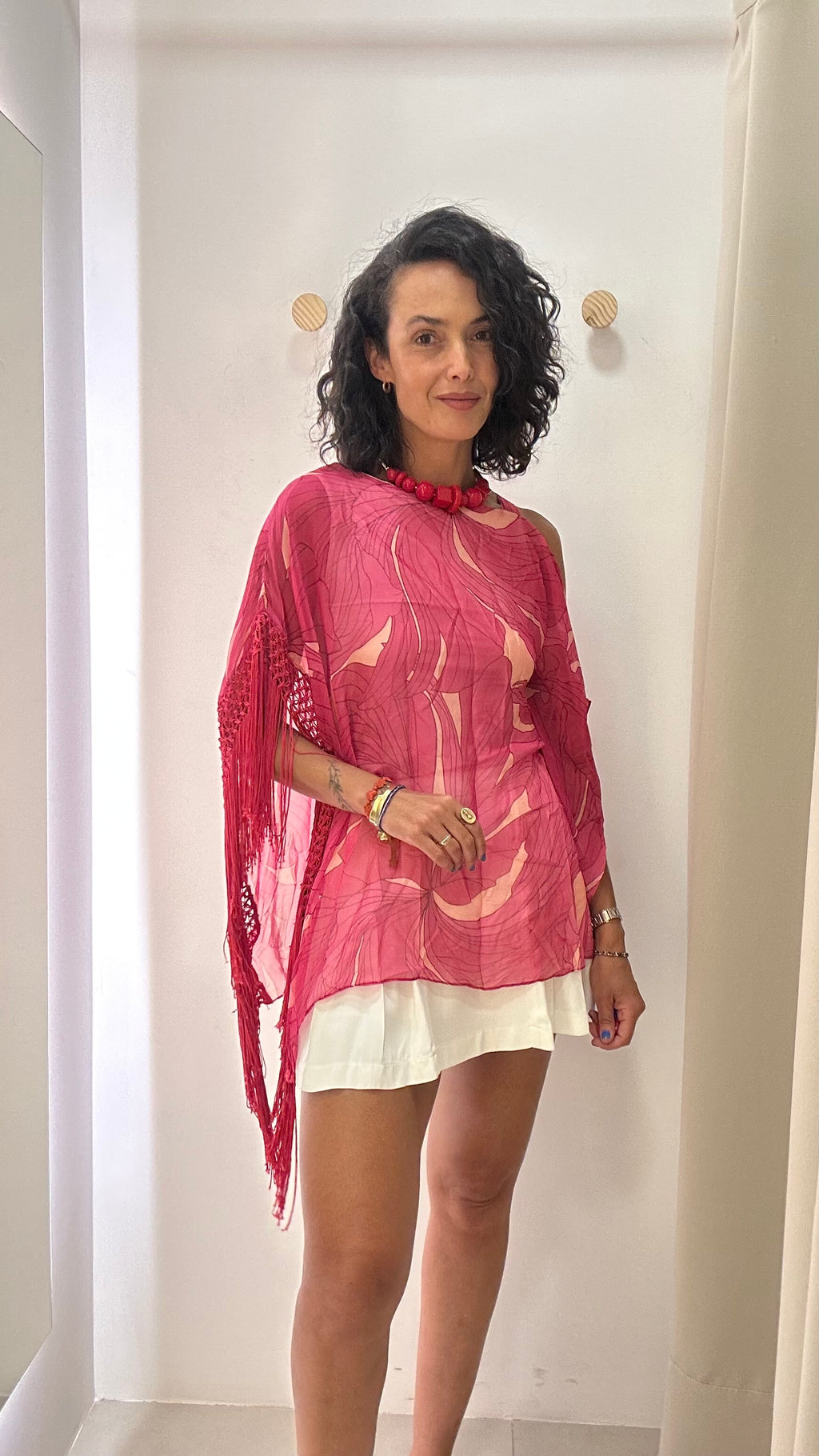 Blusa Rosa Assimétrica Ton âge