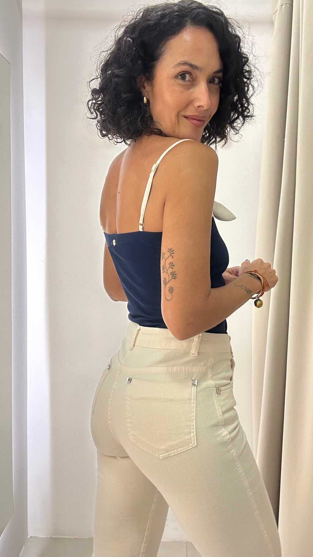 Calça Denim Branca