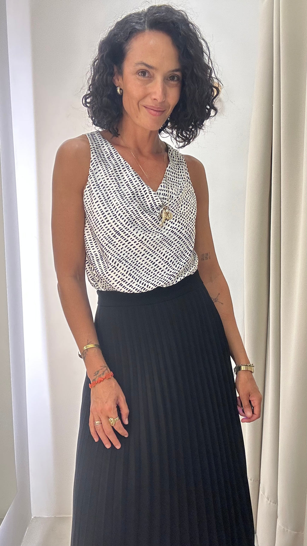 Blusa bicolor lez a lez
