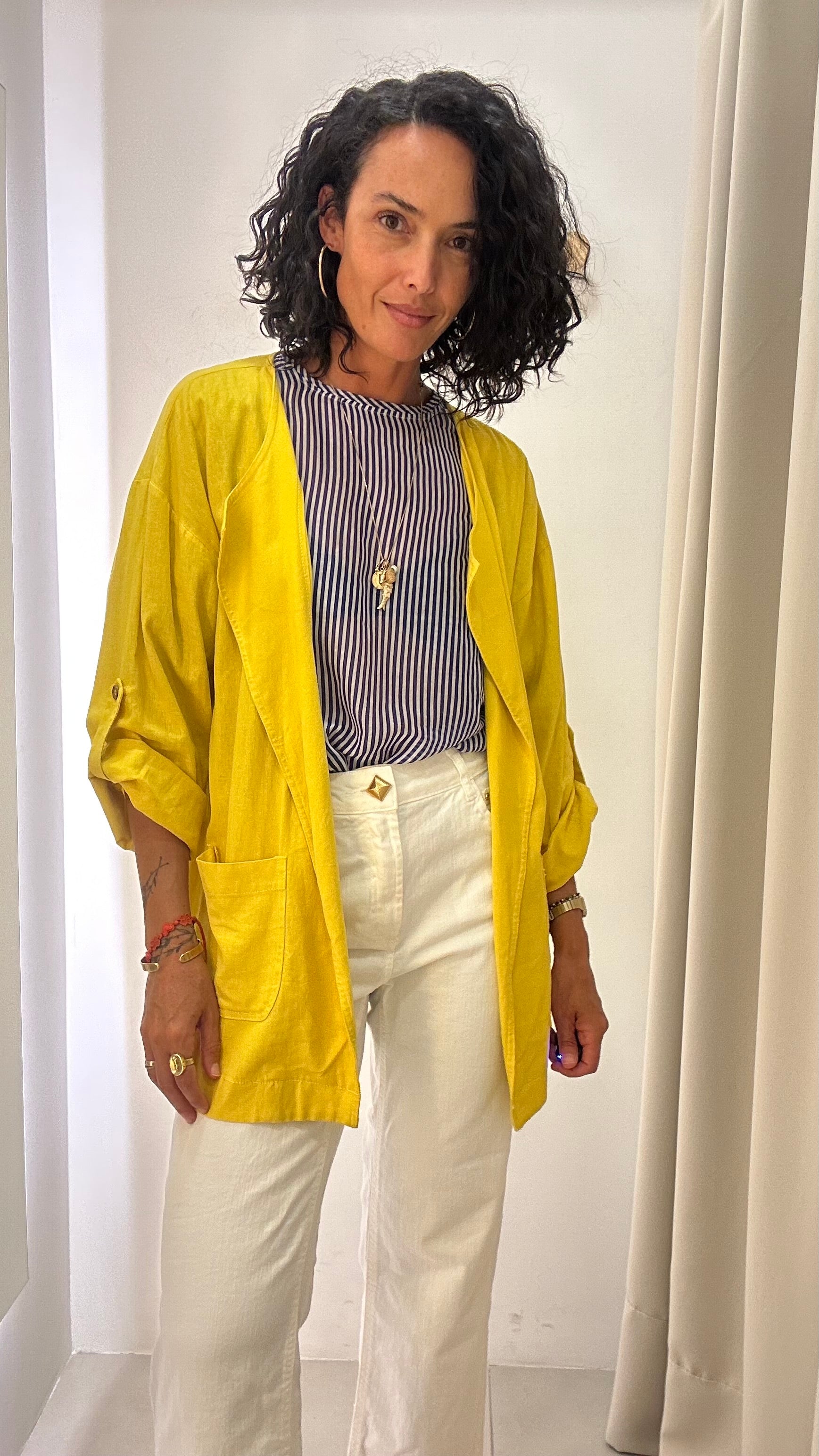 Blazer Amarelo Linho