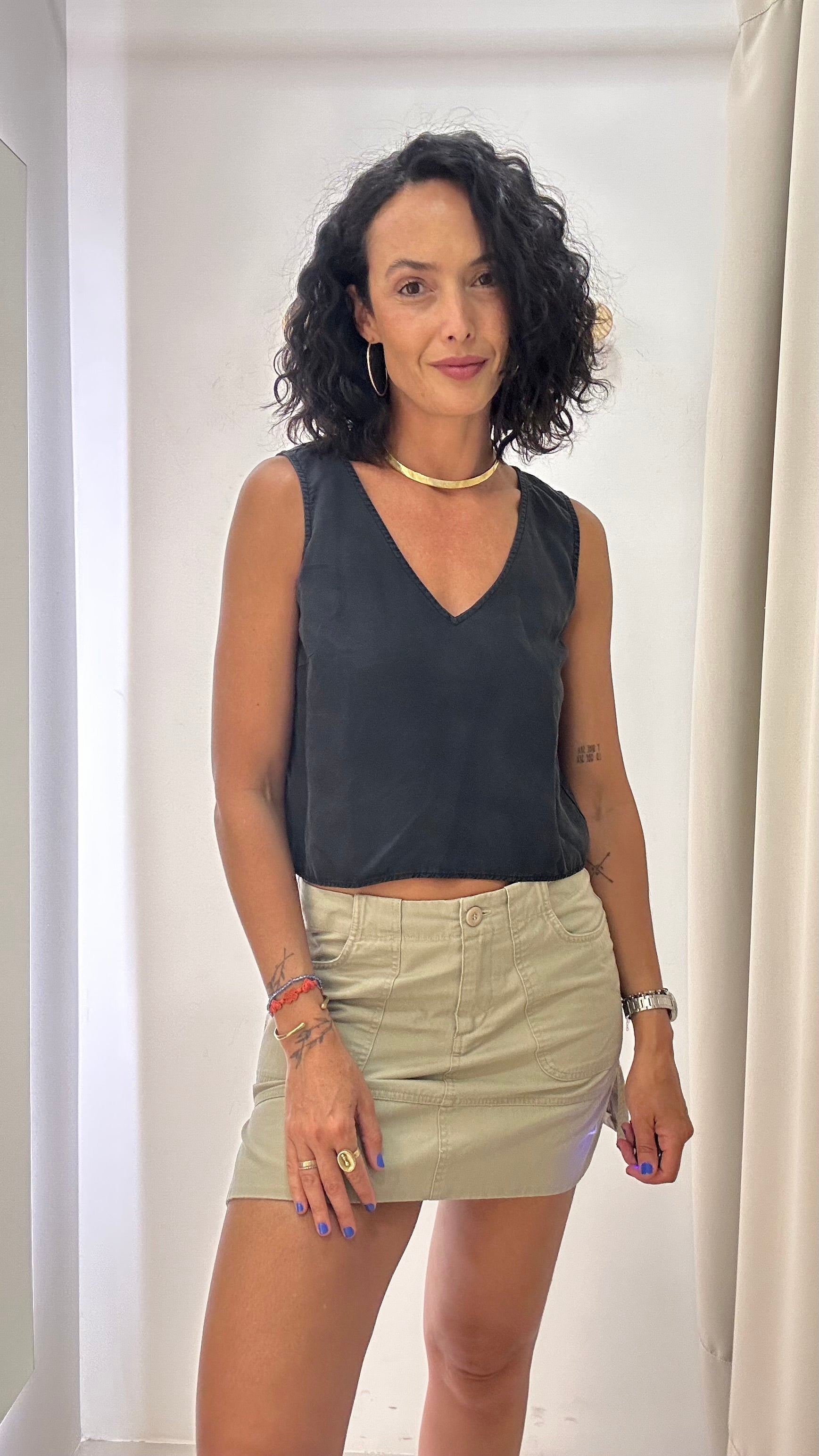 Blusa Cropped Preta MYBASIC