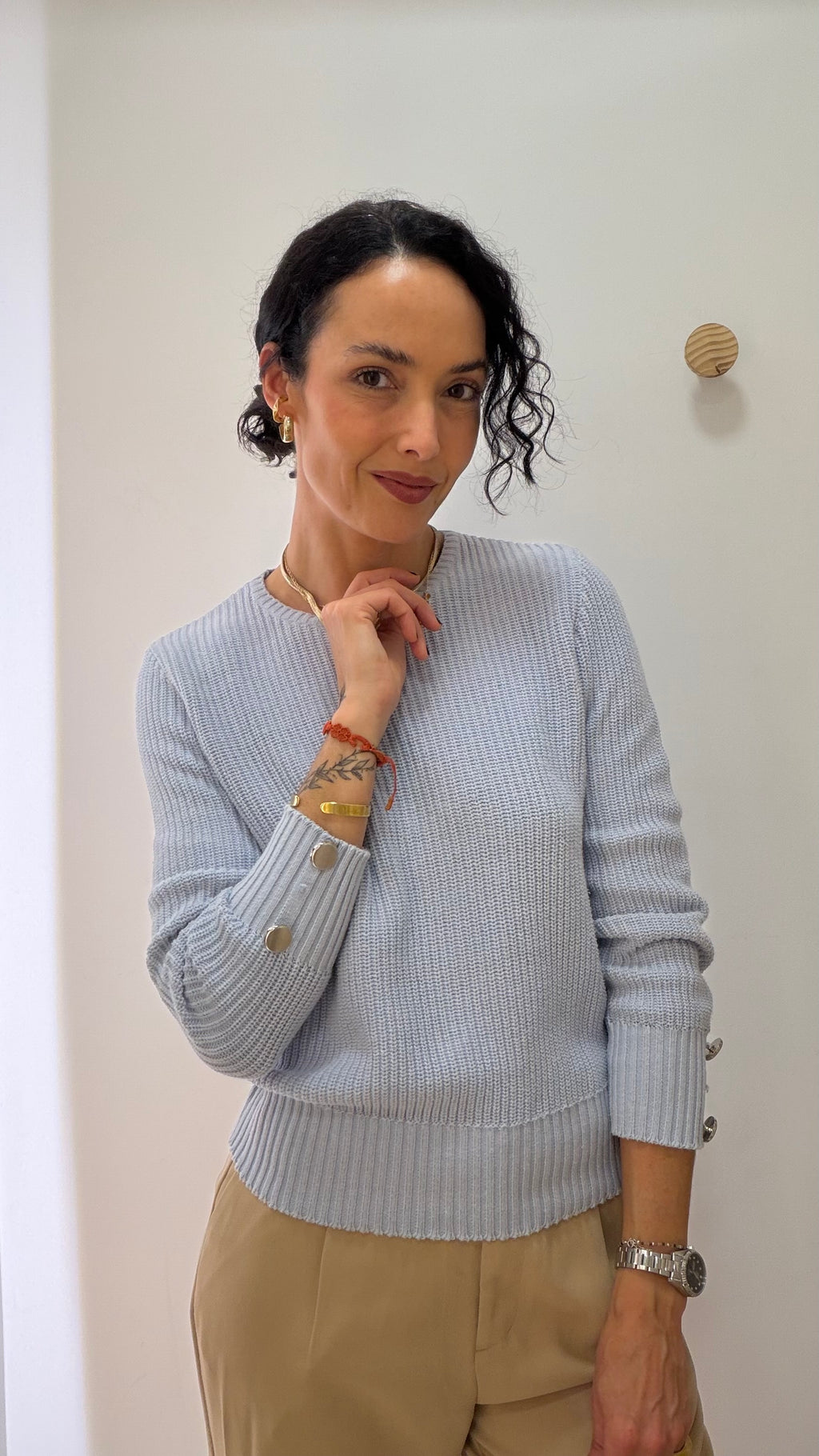 Tricot Azul Bebê