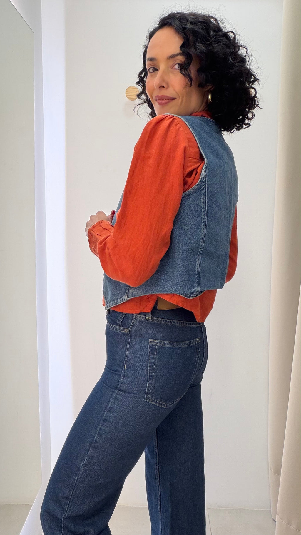 Colete jeans Zara