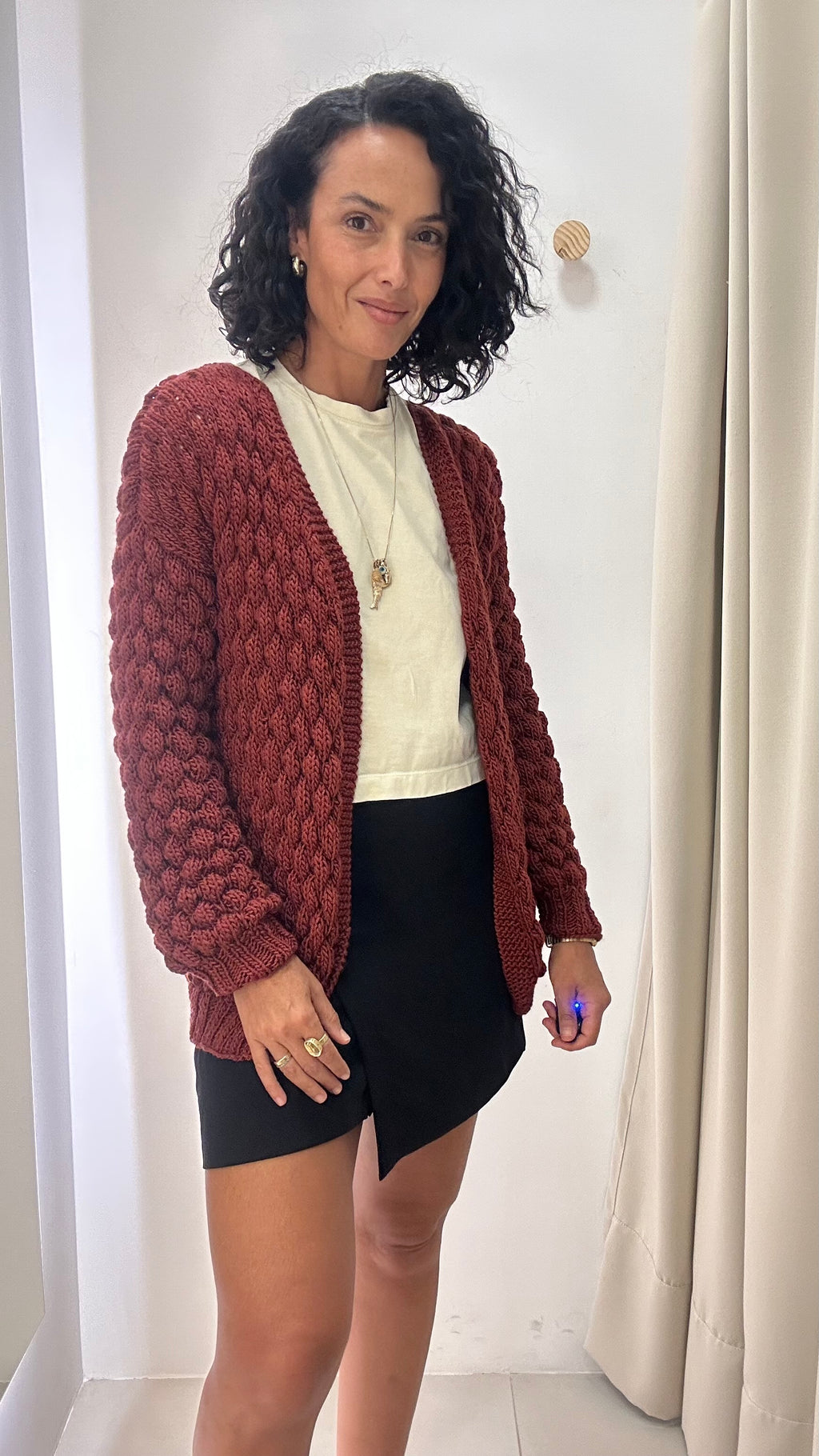 Casaco Tricot Vermelho