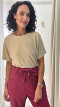 Camiseta Oversize Bege