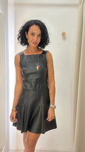 Vestido Preto Couro Suellen Ribeiro