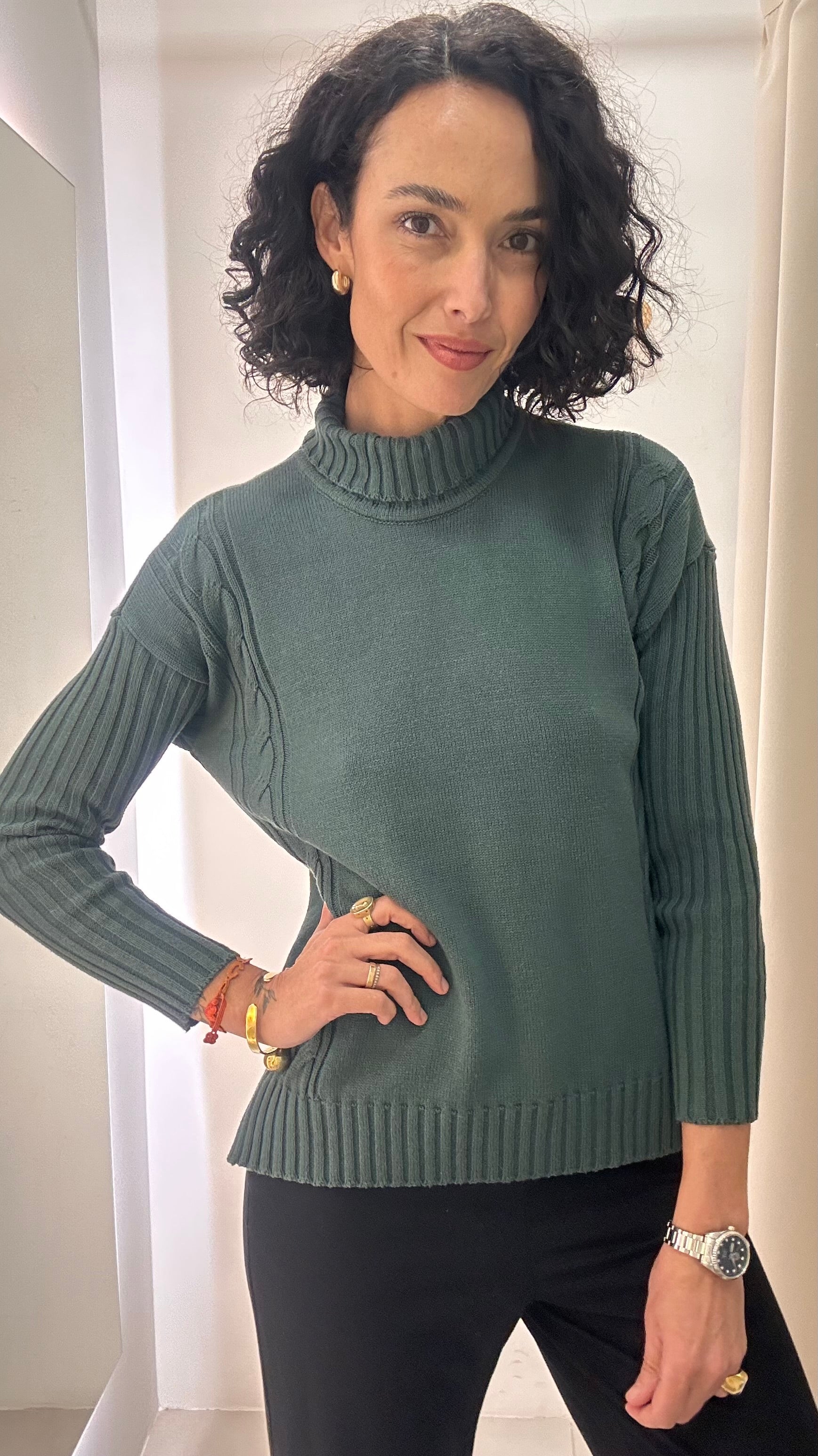 Tricot Verde Cleo Milani