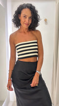 Cropped de Malha Listrado