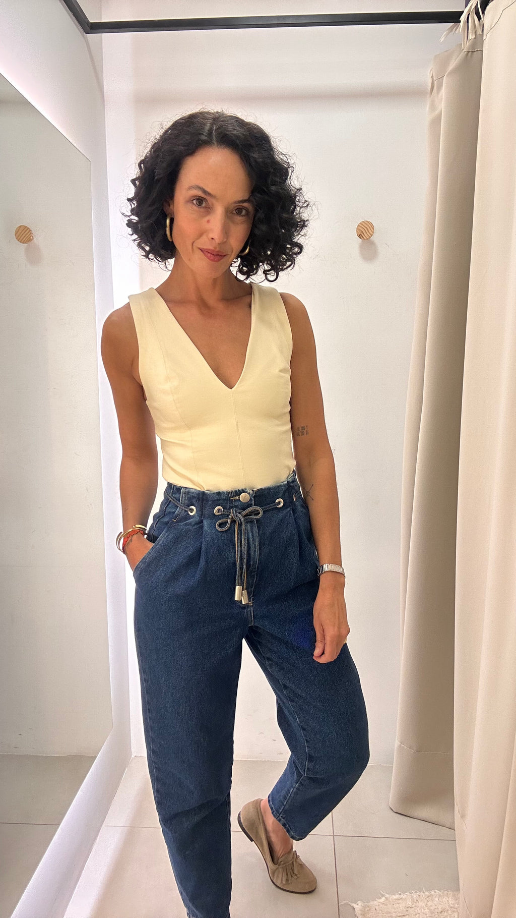 Calça Jeans Balloon L'Cecci