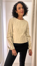 Blusa em couro