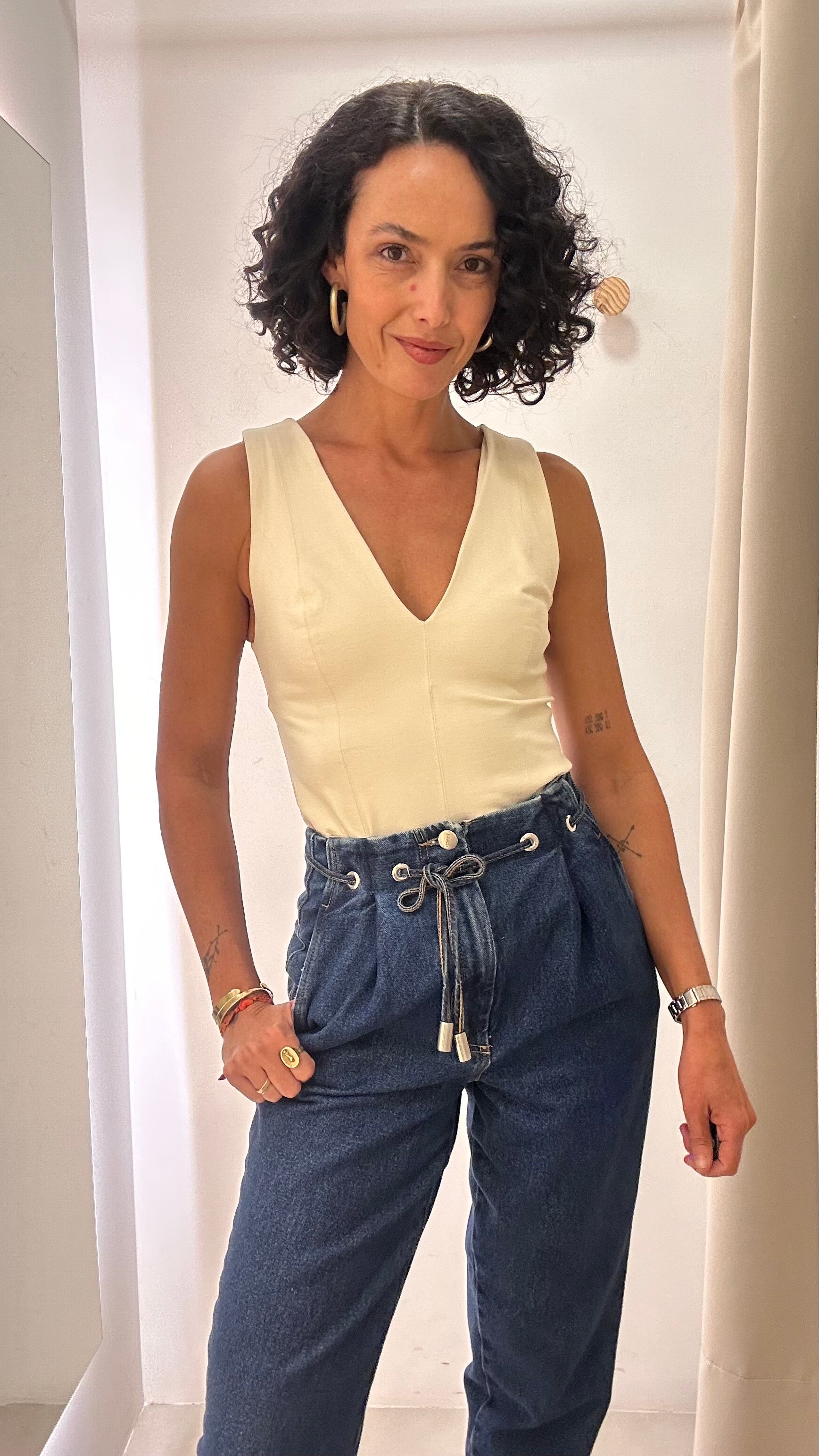 Calça Jeans Balloon L'Cecci