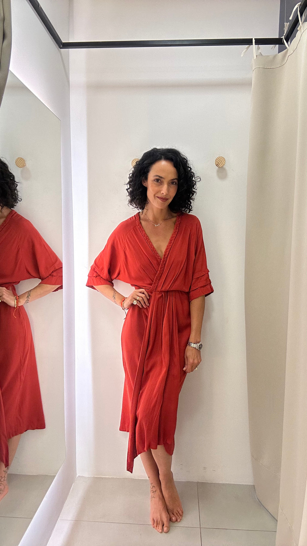 Vestido Midi Vermelho