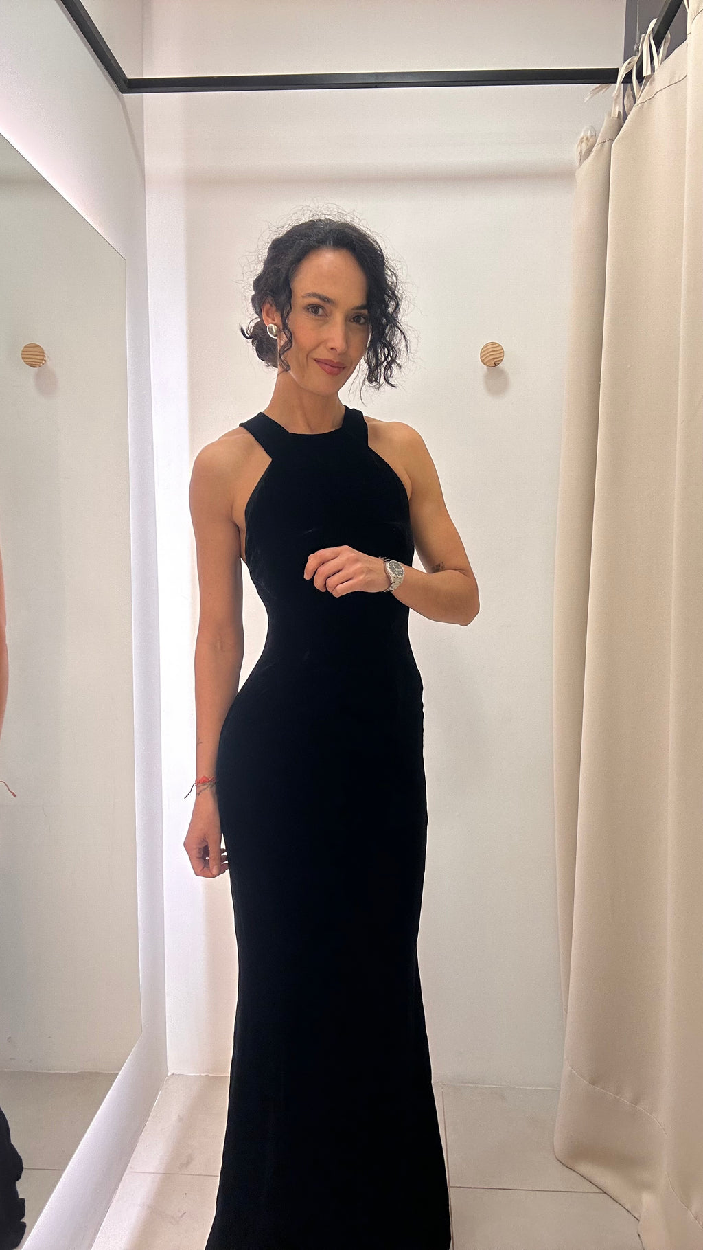 Vestido veludo Le Lis Blanc