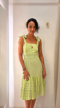 Vestido Xadrez Verde Lugano