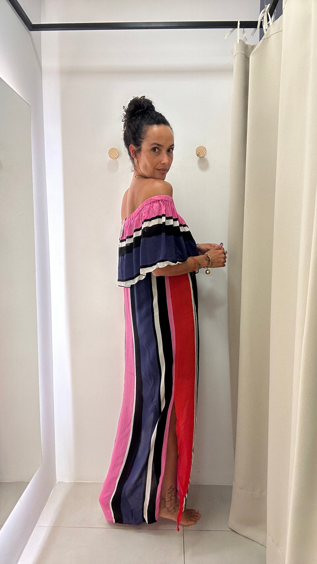 Vestido ombro a ombro