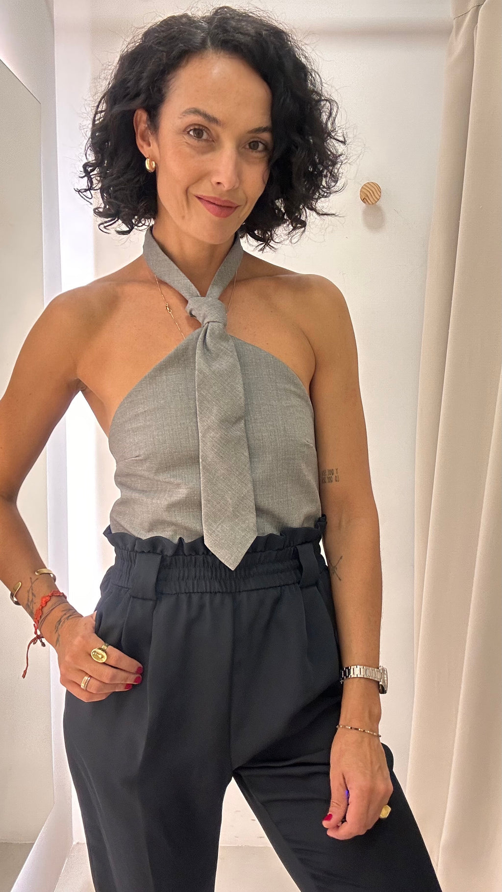 Blusa frente única Zara