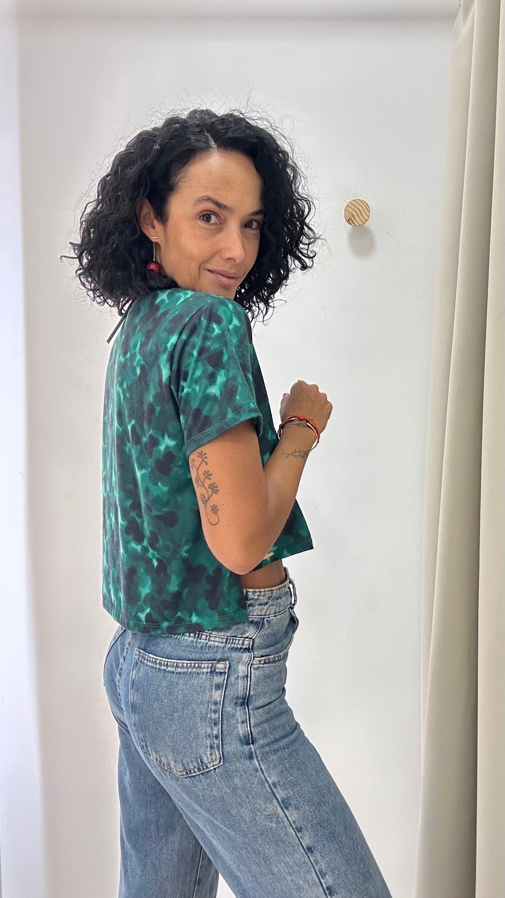 Cropped Camiseta Verde