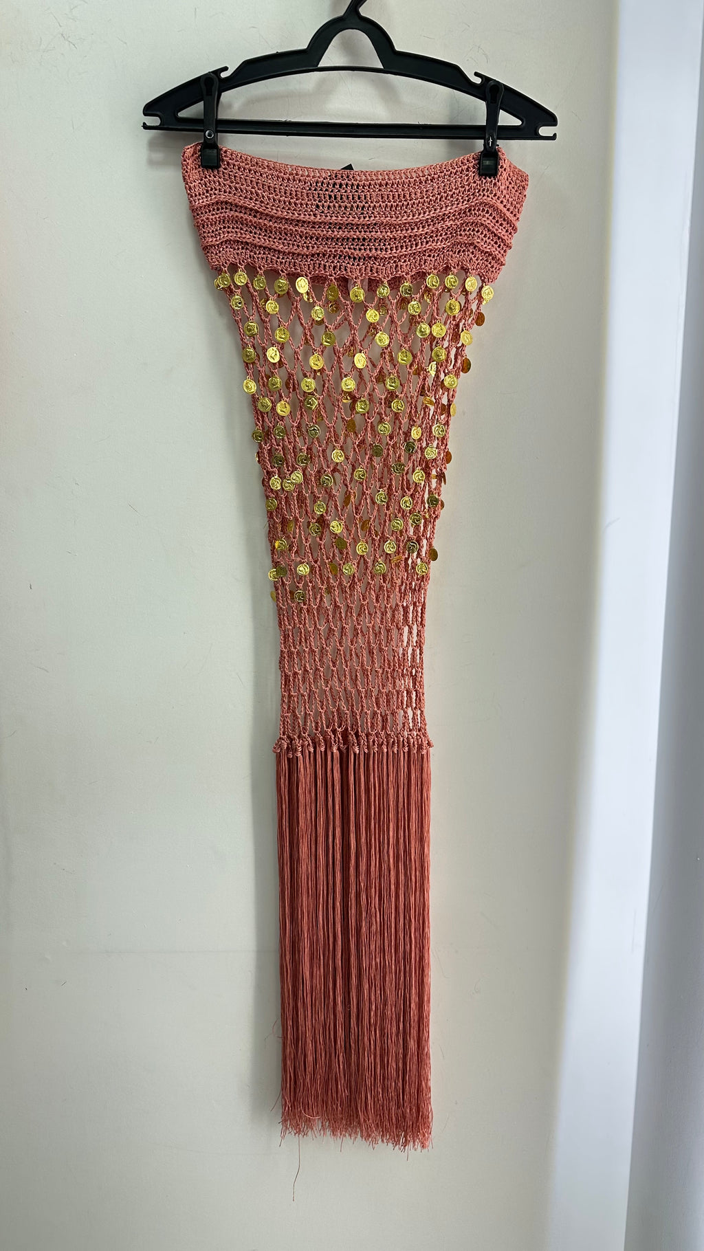 Conjunto em crochet com aplicações