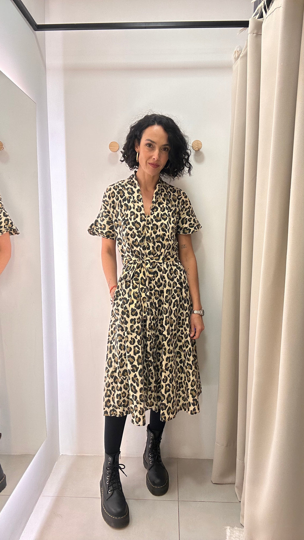 Vestido Animal Print Zara