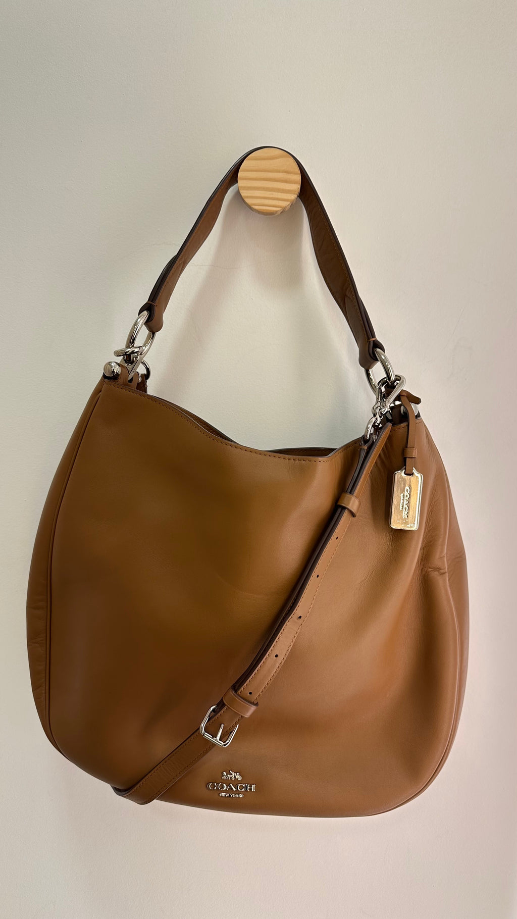 Bolsa couro Coach