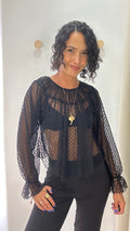 Blusa com Transparência Zara