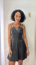 Vestido Preto Couro BO.BÔ
